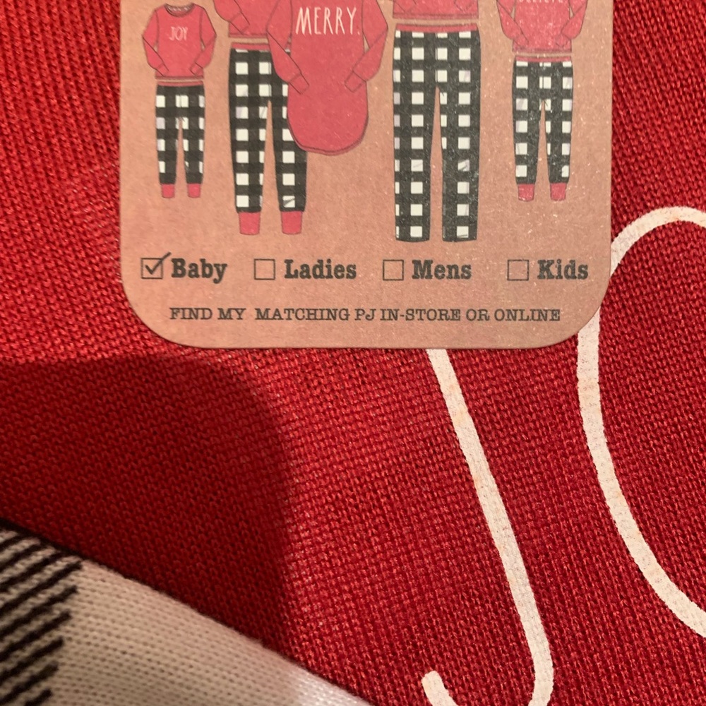 Rae Dunn JOY Christmas matching family set Pajama set NWT - Picture 5 of 7